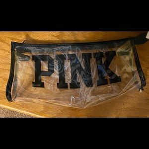 Pink makeup bag